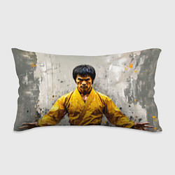Подушка-антистресс Брюс Ли на сером