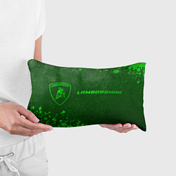 Подушка-антистресс Lamborghini - green gradient по-горизонтали, цвет: 3D-принт — фото 2
