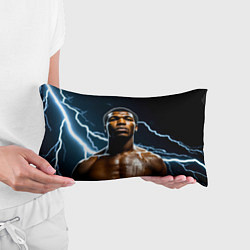 Подушка-антистресс Мухаммед Али и молния, цвет: 3D-принт — фото 2