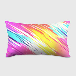 Подушка-антистресс Брызги краски на белом фоне, цвет: 3D-принт