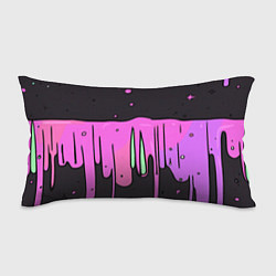 Подушка-антистресс Фиолетовая текстура на черном фоне, цвет: 3D-принт