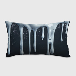 Подушка-антистресс Белая объемная слизь текстура, цвет: 3D-принт