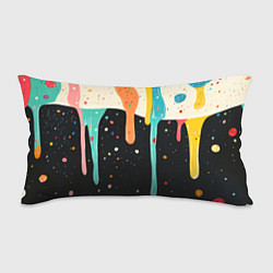 Подушка-антистресс Разноцветные капли текстура, цвет: 3D-принт