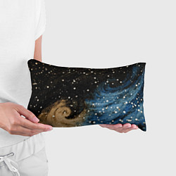Подушка-антистресс Черно-синий фон текстура, цвет: 3D-принт — фото 2