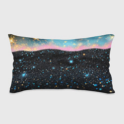 Подушка-антистресс Блестящая текстура на черном