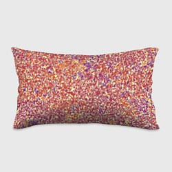 Подушка-антистресс Оранжево-розовый пёстрый паттерн мелкий рисунок, цвет: 3D-принт