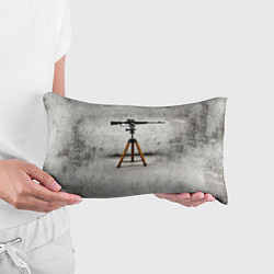 Подушка-антистресс Стендовая спортивная стрельба на сером, цвет: 3D-принт — фото 2