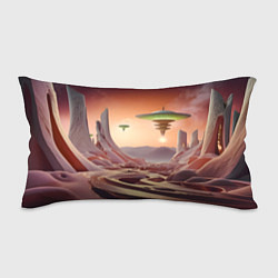 Подушка-антистресс Фантастический инопланетный город, цвет: 3D-принт