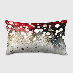 Подушка-антистресс Красно-белый текстурный фон, цвет: 3D-принт