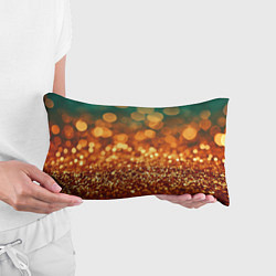 Подушка-антистресс Золотистое боке текстура, цвет: 3D-принт — фото 2