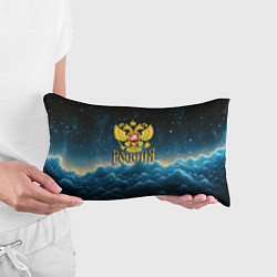 Подушка-антистресс Россия - герб на синем небе, цвет: 3D-принт — фото 2