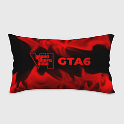 Подушка-антистресс GTA6 - red gradient по-горизонтали, цвет: 3D-принт