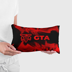 Подушка-антистресс GTA - red gradient по-горизонтали, цвет: 3D-принт — фото 2