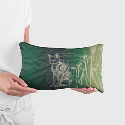 Подушка-антистресс Кибернетический лис в сепии, цвет: 3D-принт — фото 2