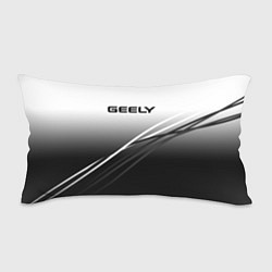 Подушка-антистресс Geely градиент из белого в тёмный с полосами, цвет: 3D-принт