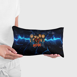 Подушка-антистресс ACDC мультяшный стиль группы, цвет: 3D-принт — фото 2