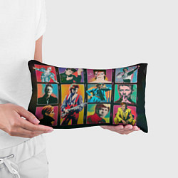 Подушка-антистресс David Bowie vintage collage, цвет: 3D-принт — фото 2