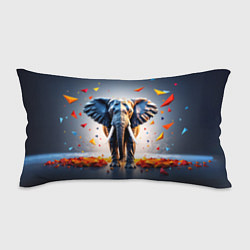 Подушка-антистресс Геометрический слон и цветные полигоны, цвет: 3D-принт