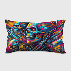 Подушка-антистресс Cyber skull - pattern