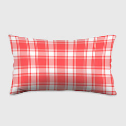 Подушка-антистресс Checked red white, цвет: 3D-принт