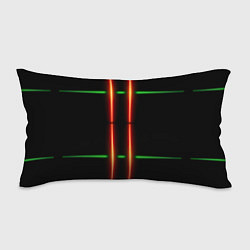 Подушка-антистресс Neon green black red line
