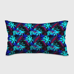 Подушка-антистресс Palm blue light blue, цвет: 3D-принт