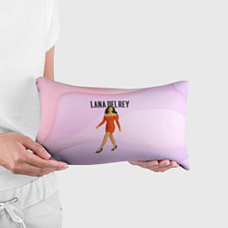 Подушка-антистресс Lana Del Rey - оранжевое платье, цвет: 3D-принт — фото 2