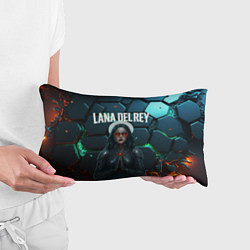 Подушка-антистресс Lana Del Rey в стиле киберпанка, цвет: 3D-принт — фото 2