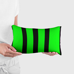 Подушка-антистресс Color green black line, цвет: 3D-принт — фото 2
