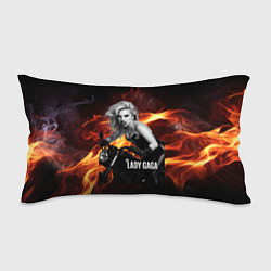 Подушка-антистресс Леди Гага на мотоцикле, цвет: 3D-принт