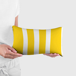 Подушка-антистресс Color yellow white line, цвет: 3D-принт — фото 2