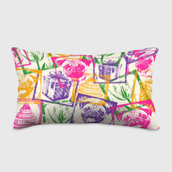 Подушка-антистресс Мопс и праздник, цвет: 3D-принт