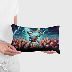 Подушка-антистресс Бендер рок гитарист - группа Футурама, цвет: 3D-принт — фото 2