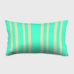 Подушка-антистресс Color blue beige stripes, цвет: 3D-принт