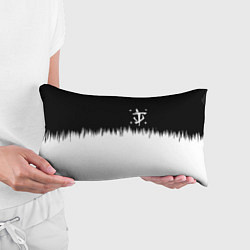 Подушка-антистресс Doom краски черно белый, цвет: 3D-принт — фото 2