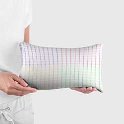 Подушка-антистресс Color white multicolored stripes, цвет: 3D-принт — фото 2