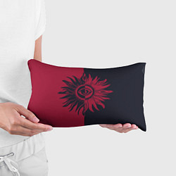 Подушка-антистресс Солнце красно-синее, цвет: 3D-принт — фото 2