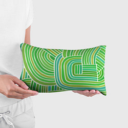 Подушка-антистресс Абстрактный узор зеленый, цвет: 3D-принт — фото 2