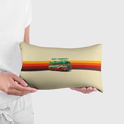 Подушка-антистресс Ретро автобус ЗИЛ поп-арт, цвет: 3D-принт — фото 2