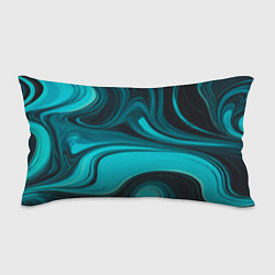 Подушка-антистресс Мраморный малахитовый узор из изумрудных разводов, цвет: 3D-принт