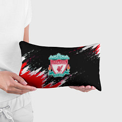 Подушка-антистресс Liverpool краски штрихи, цвет: 3D-принт — фото 2