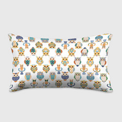 Подушка-антистресс Орнамент Совы, цвет: 3D-принт