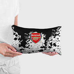 Подушка-антистресс Арсенал черно белые краски, цвет: 3D-принт — фото 2