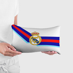 Подушка-антистресс Real Madrid текстура полосы, цвет: 3D-принт — фото 2
