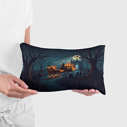 Подушка-антистресс Призраки в горящей конной повозке, цвет: 3D-принт — фото 2