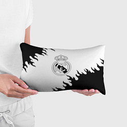 Подушка-антистресс Реал Мадрид черный огонь, цвет: 3D-принт — фото 2