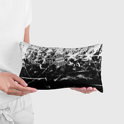 Подушка-антистресс Bayern Mnchen черно белая бумага, цвет: 3D-принт — фото 2