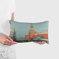 Подушка-антистресс Праздничная атмосфера на новый год, цвет: 3D-принт — фото 2