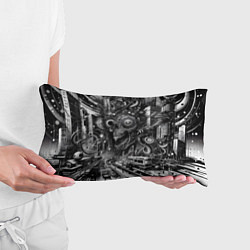 Подушка-антистресс Cyber urban skull - ai art fantasy, цвет: 3D-принт — фото 2