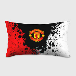 Подушка-антистресс Манчестер Юнайтед краски абстрактные, цвет: 3D-принт